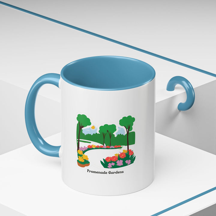 A Promenade Gardens Guyana Mug that celebrates the natural beauty of Georgetown. Durable ceramic, dishwasher-safe, and microwave-safe, it is ideal for daily use or as a keepsake.