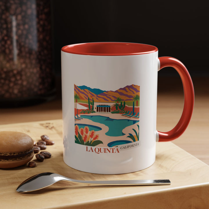 A beautifully designed La Quinta California mug celebrating the city’s desert charm. Perfect for coffee or tea lovers, it features vibrant artwork inspired by La Quinta’s landscapes. Durable and dishwasher-safe, it makes a thoughtful gift or keepsake for travelers and collectors.