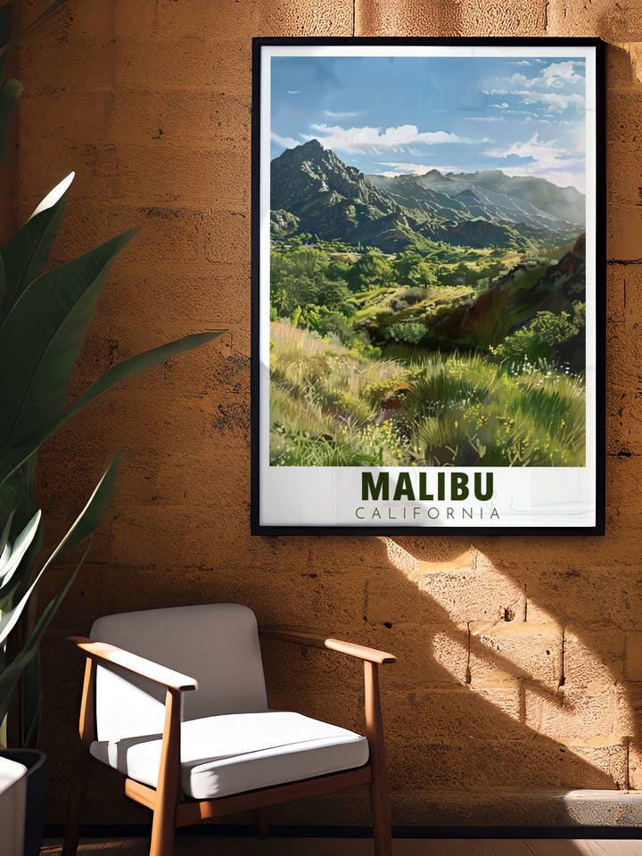 This Malibu city map poster paired with Creek State Park modern prints is perfect for any room adding travel inspired decor to your walls with vivid colors and minimalist designs that capture the essence of Malibus skyline and Creek State Parks beauty