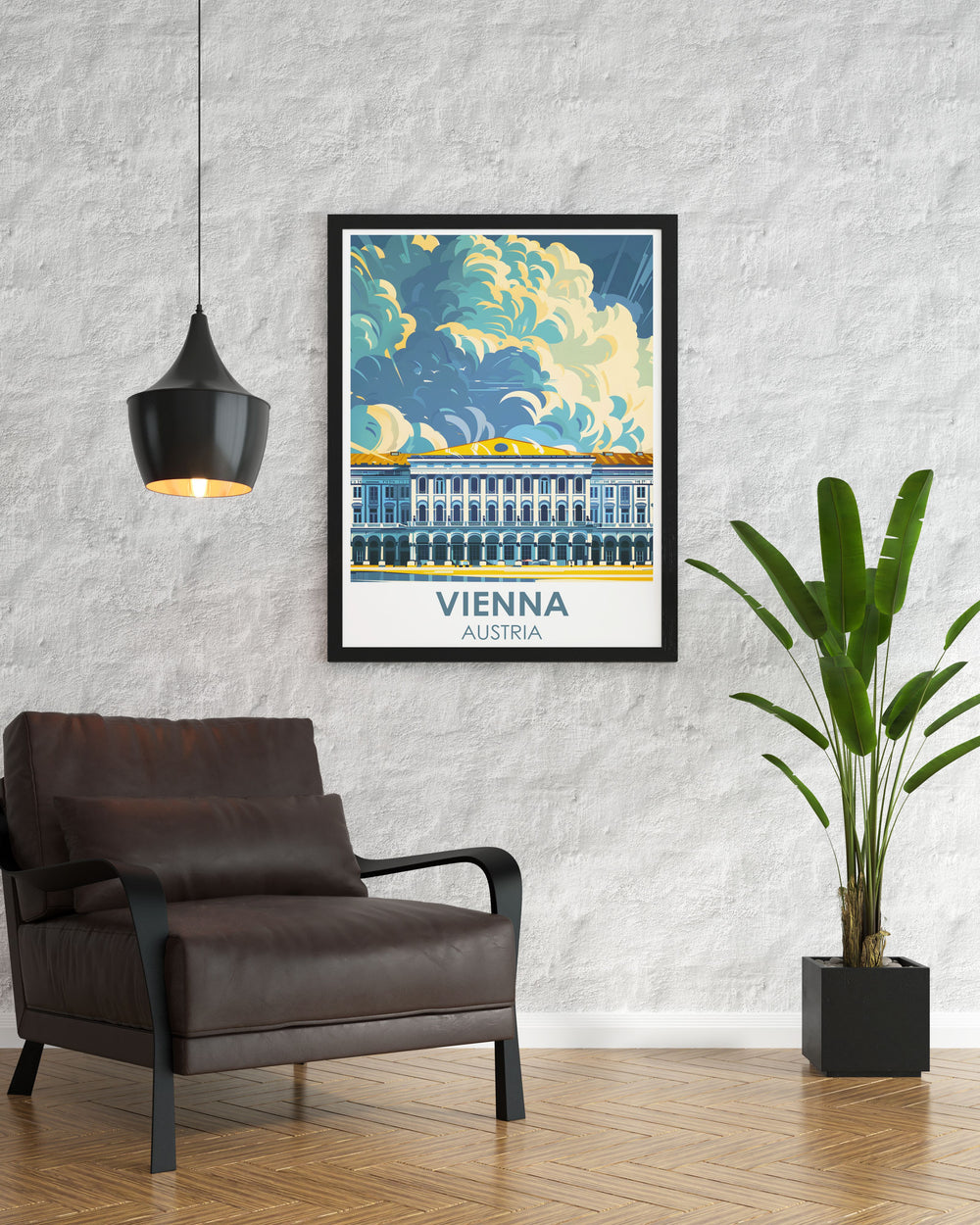 Captivating Vienna Poster featuring the historic schonbrunn palace an ideal piece of wall art to celebrate the beauty of Vienna and its rich heritage suitable for various special occasions