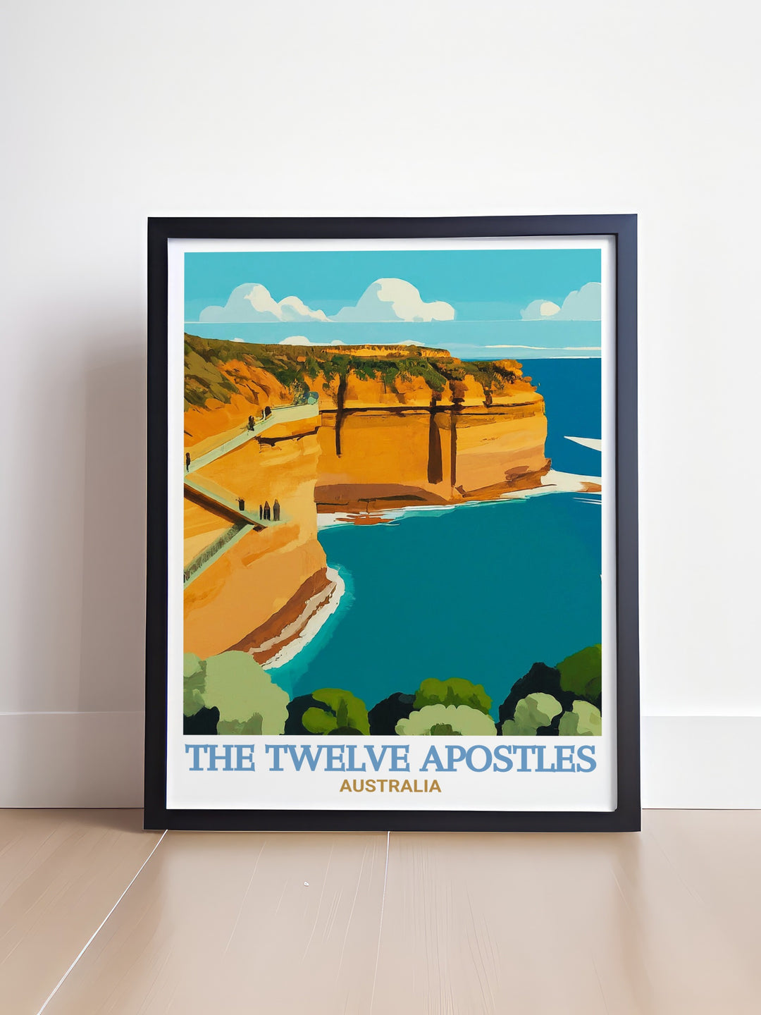 Elegant home decor with The Twelve Apostles and Gibson Steps prints adding a touch of natural splendor to your living space and creating a serene atmosphere