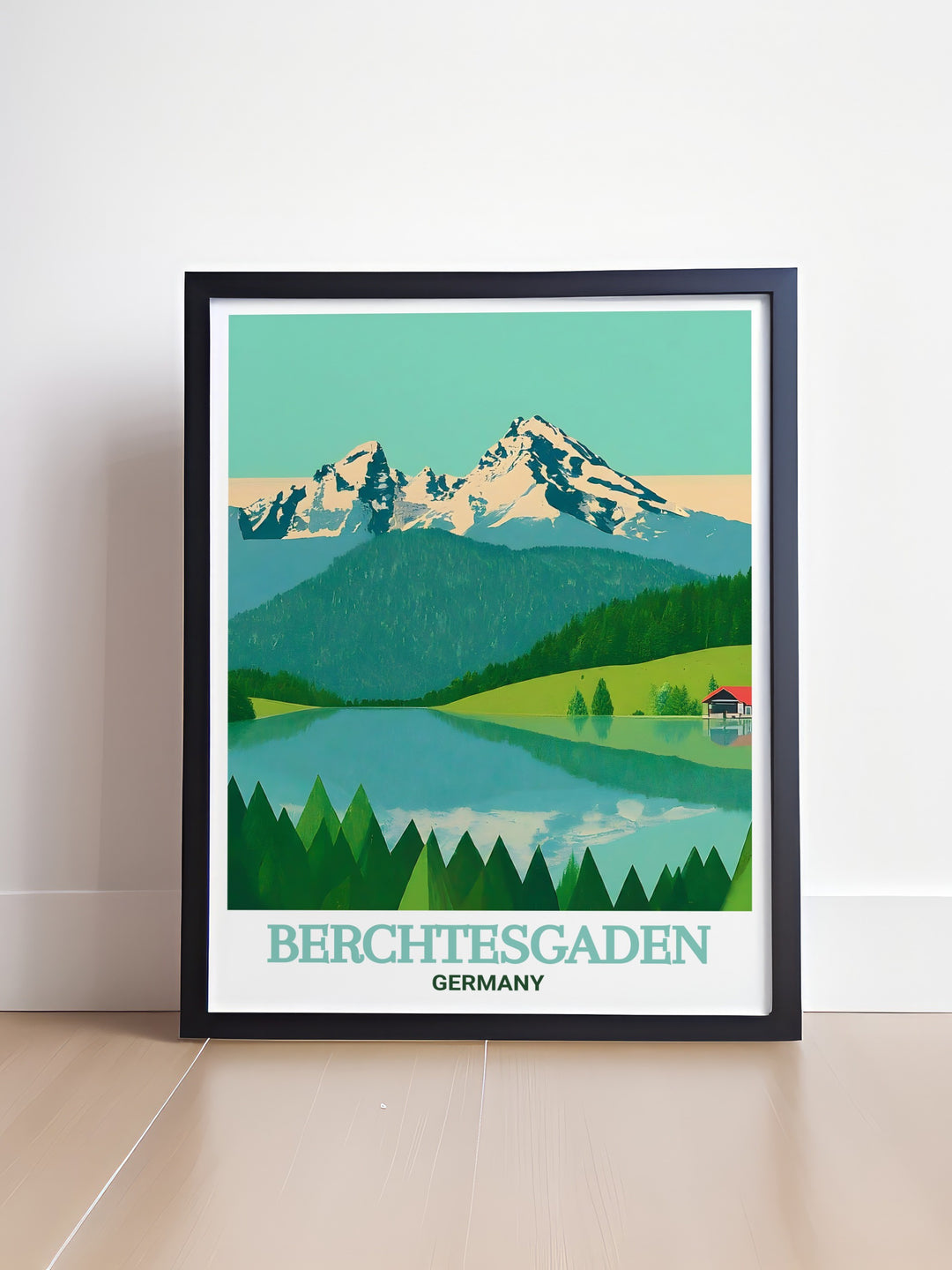 Berchtesgaden National Park modern prints offer a contemporary take on timeless destinations with each piece capturing the tranquility and grandeur of Germanys natural beauty perfect for any decor