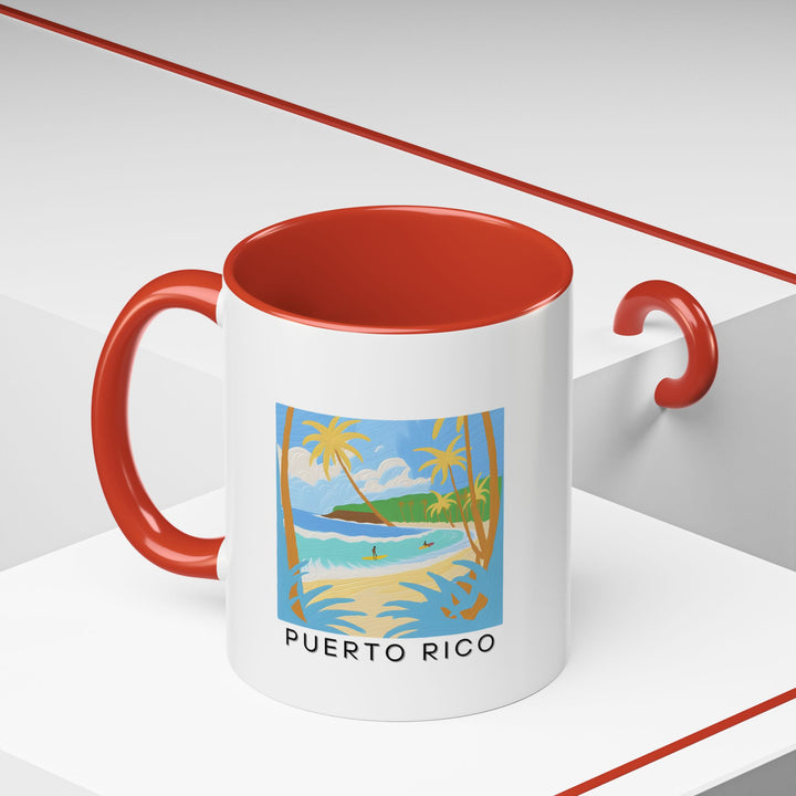 A stunning Puerto Rico mug that celebrates the island’s scenic beauty. Perfect for enjoying coffee or tea, it’s durable and practical, making it a wonderful gift or keepsake for anyone who loves Puerto Rico.