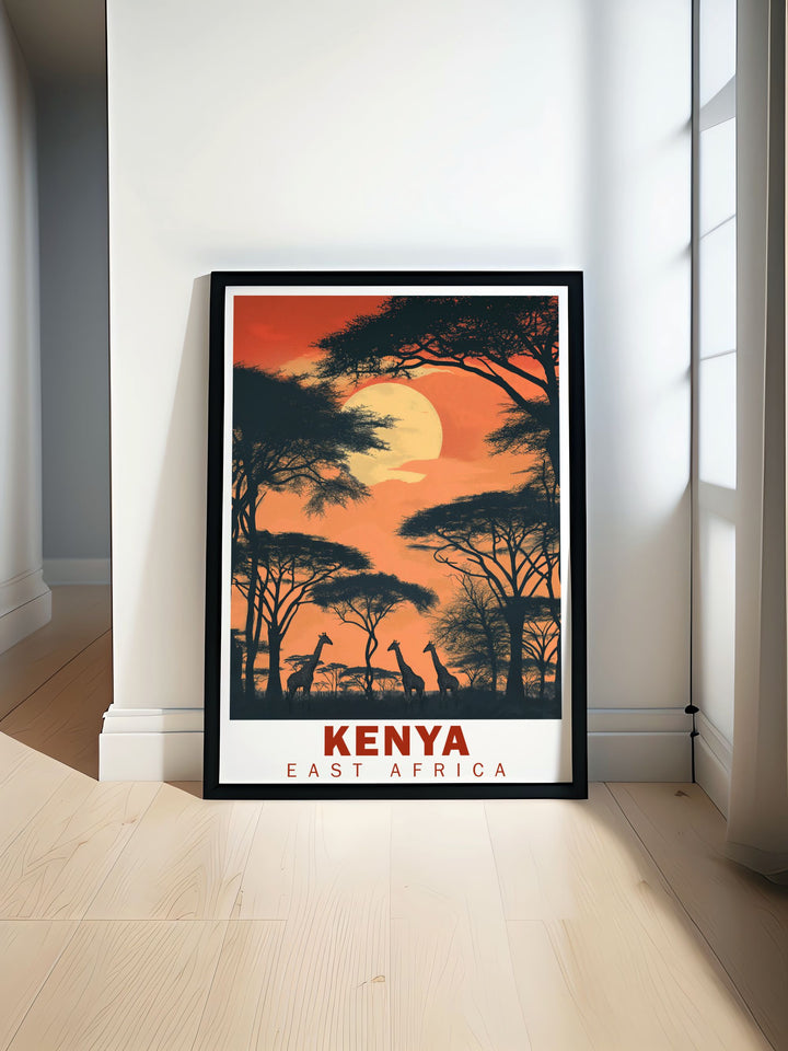 Discover the vibrant Ann Arbor Art and Kenyan Safaris Modern Prints featuring beautiful cityscapes and wildlife perfect for wall decor and personalized gifts showcasing the unique charm of Ann Arbor and the breathtaking landscapes of Kenya