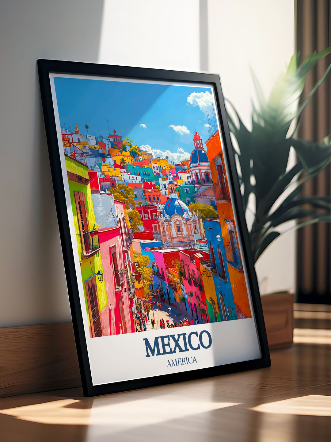 Elegant San Miguel de Allende framed prints capturing the charm and elegance of the city ideal for adding sophistication and cultural depth to your home decor with vivid colors and intricate details