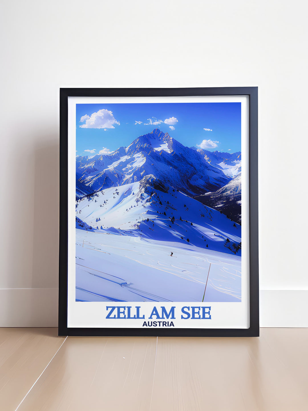 Schmittenhohe Mountain modern decor print showcasing breathtaking alpine scenery perfect for adding a sophisticated and elegant touch to your home decor