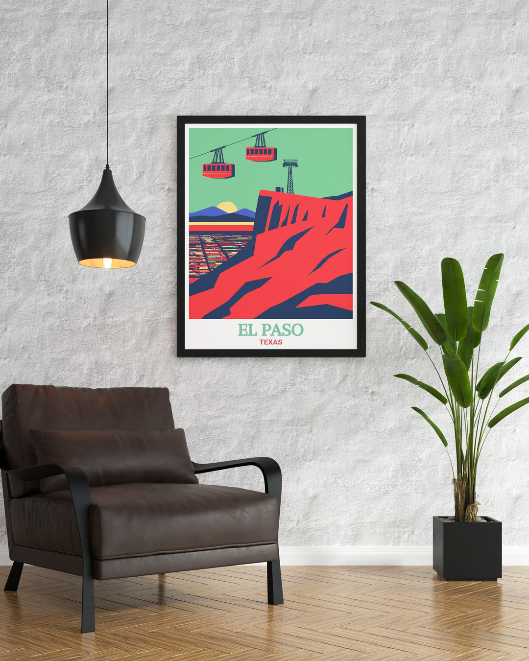 Bring the beauty of El Paso, Texas, into your home with this stunning travel poster. Featuring the iconic Wyler Aerial Tramway, this print captures the essence of Texass rugged landscape, making it a perfect addition to any living space. Ideal for travel lovers and Texans, this print is designed to inspire adventure and exploration.