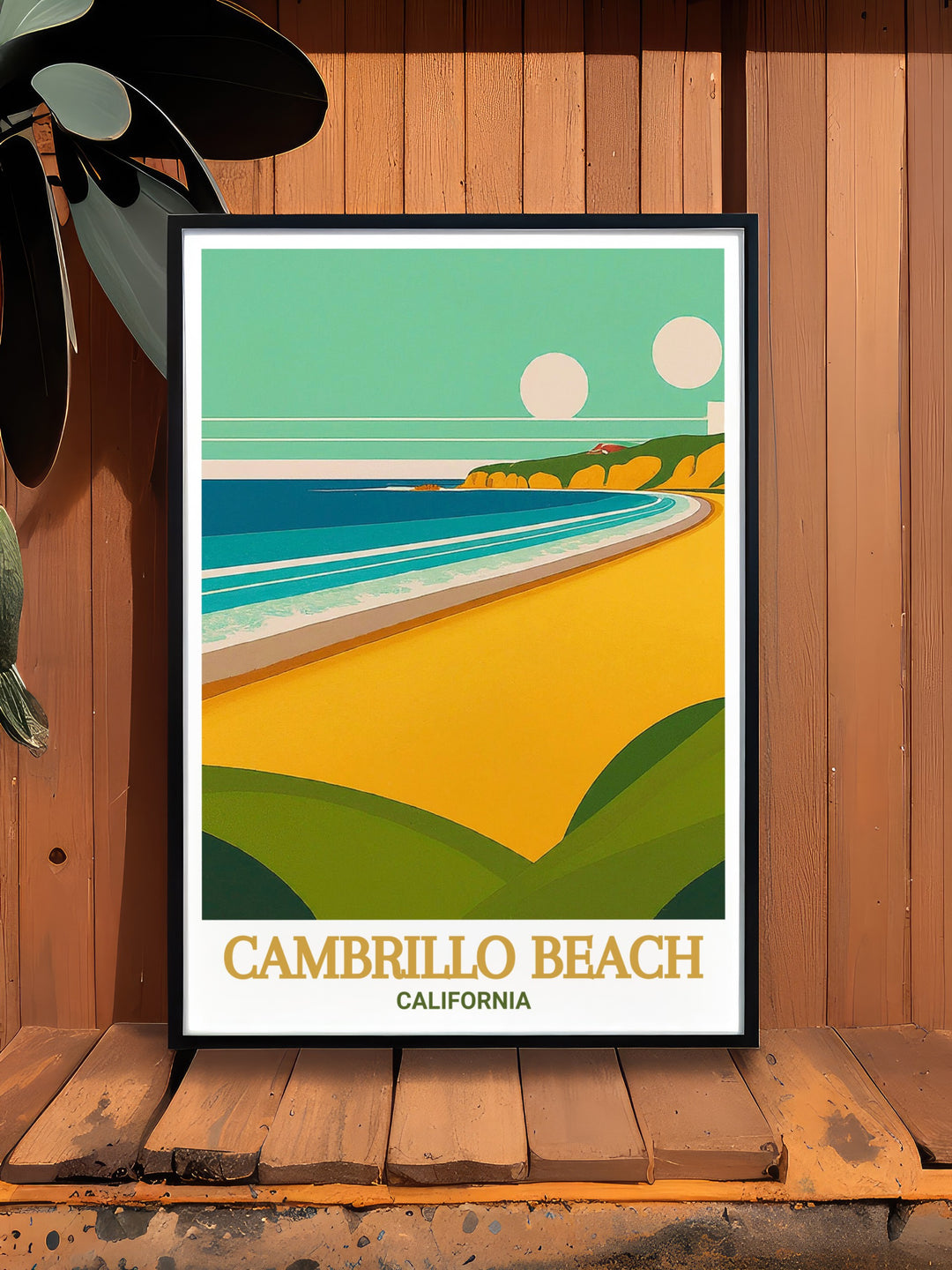 Celebrate the beauty of Cambrillo Beach with this California print. Perfect for any room this piece of California art brings the serene coastal vibes of Cambrillo Beach into your living space making it an ideal choice for both decor and gifting purposes.