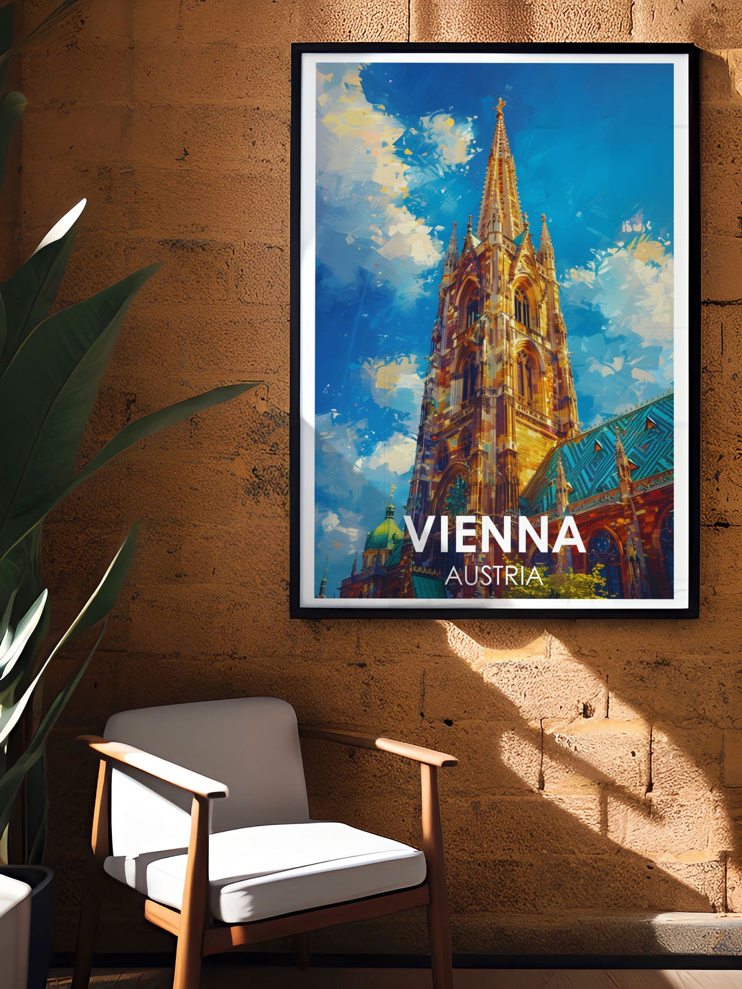 Exquisite Vienna Artwork of St. Stephens Cathedral bringing the beauty and history of this iconic cathedral into your home decor perfect for special occasions and thoughtful gifts