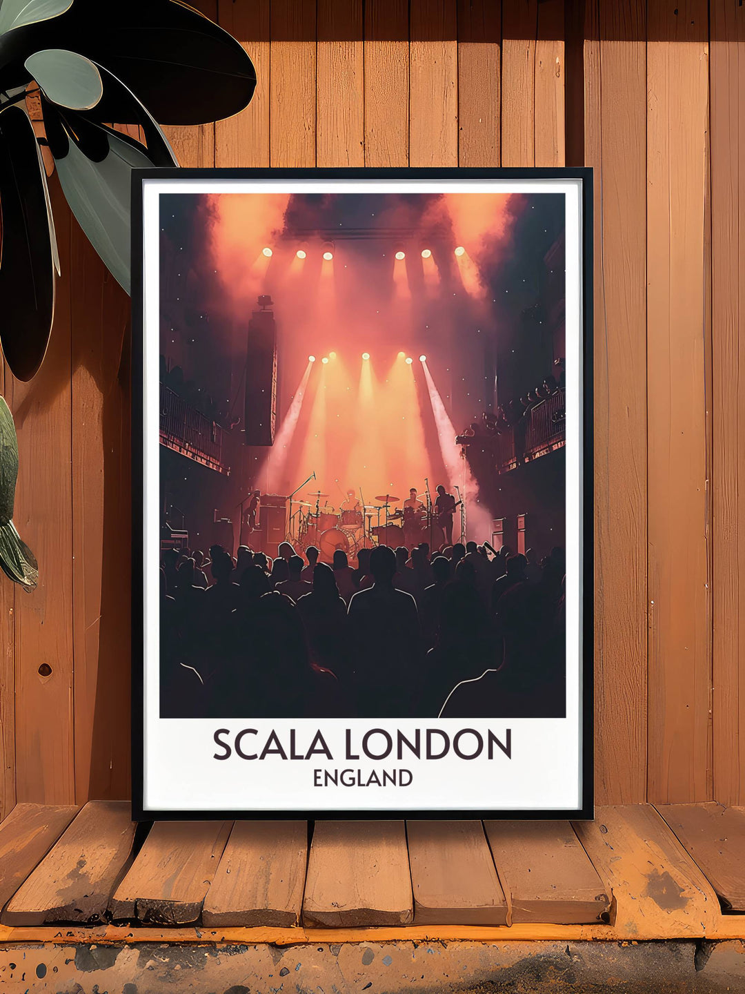 Framed print of Scala London showcasing its architectural beauty and the spirit of legendary stage performances an exquisite piece of London music art that adds elegance to any space ideal for those who appreciate both art and the cultural heritage of London