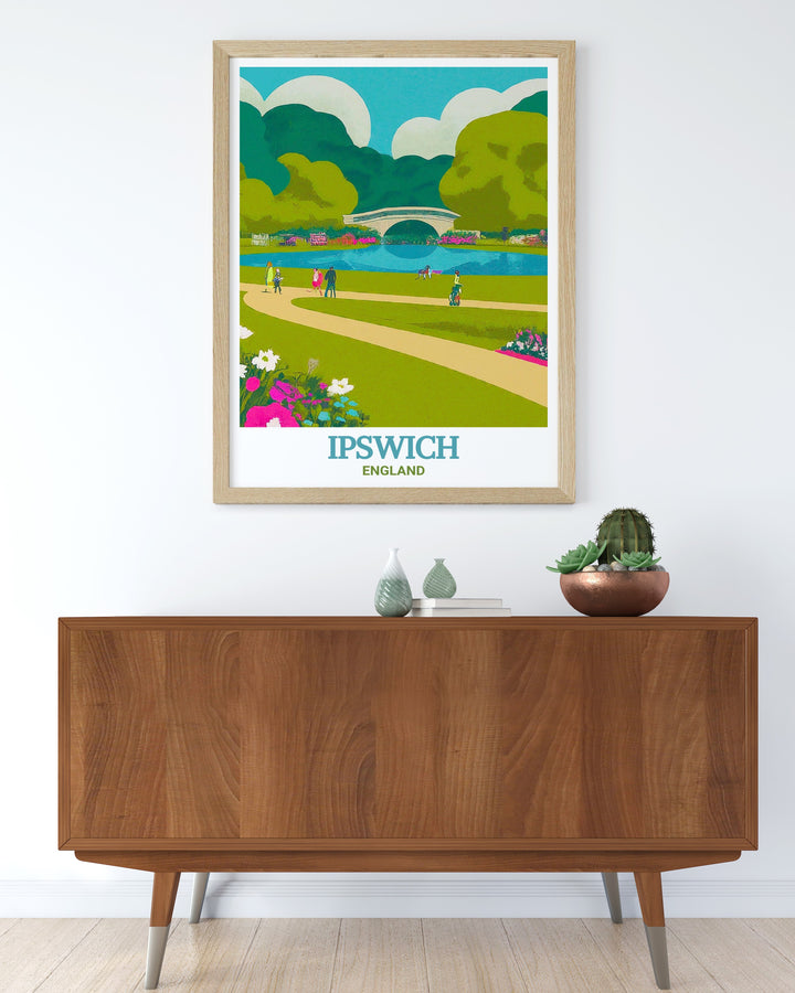 Discover the elegance of Holywells Park framed prints featuring beautiful Ipswich wall decor that reflects the peacefulness of Englands parks. This unique artwork is perfect as an Ipswich gift or a way to enhance your living room decor with UK art.