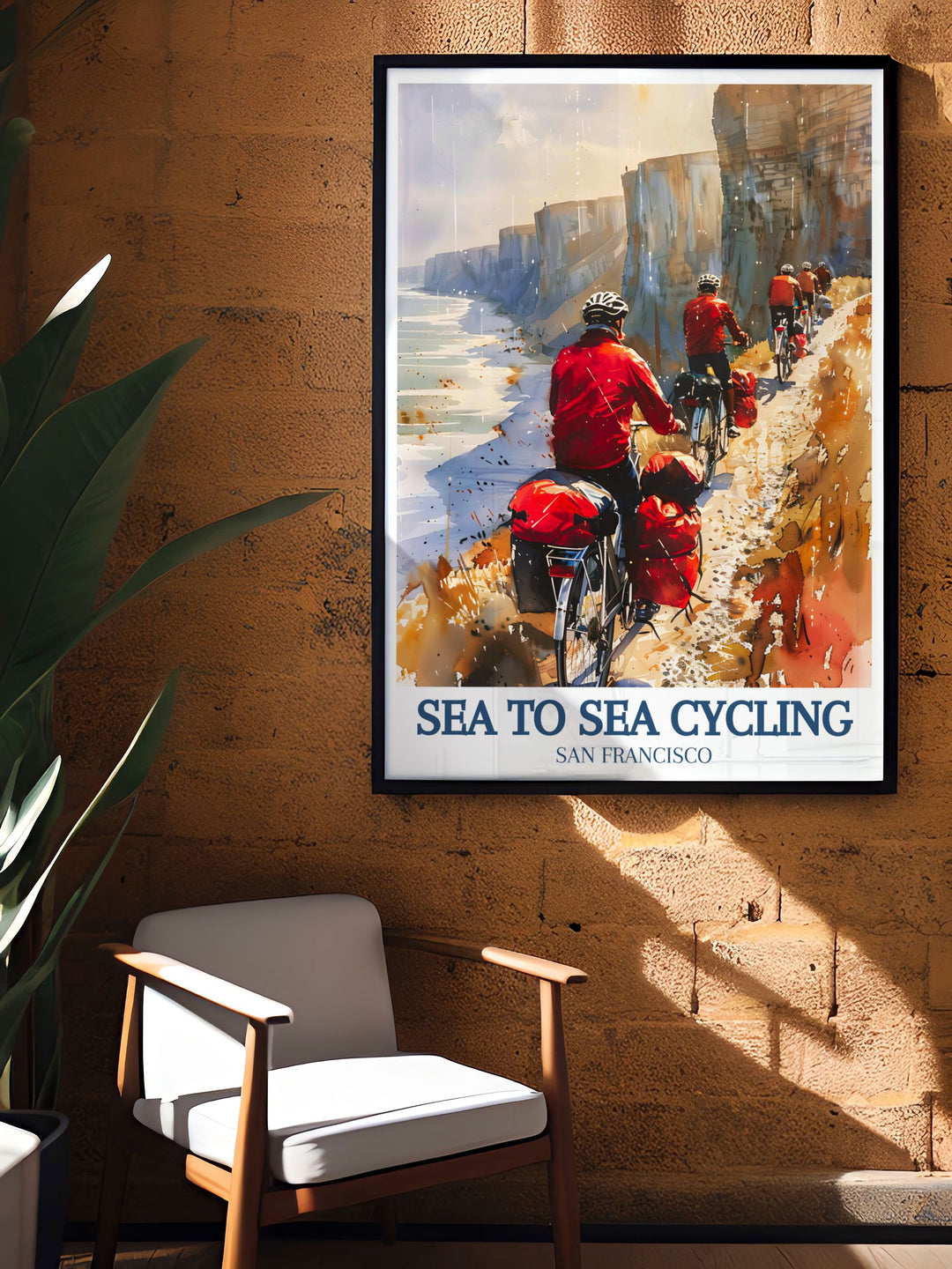 Bring the beauty of Englands Sea to Sea Cycling Route into your home with this detailed poster, capturing the diverse landscapes and scenic vistas from coast to coast.