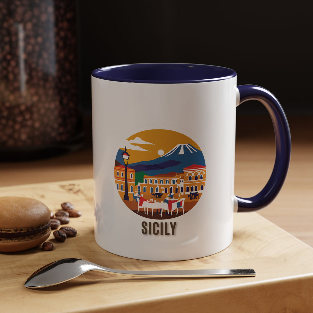 A beautifully designed Sicily mug celebrating the islands charm. Perfect for coffee or tea lovers, it features vibrant artwork inspired by Sicilys culture and history. Durable and dishwasher-safe, this mug is a meaningful gift or keepsake for travelers and art enthusiasts.