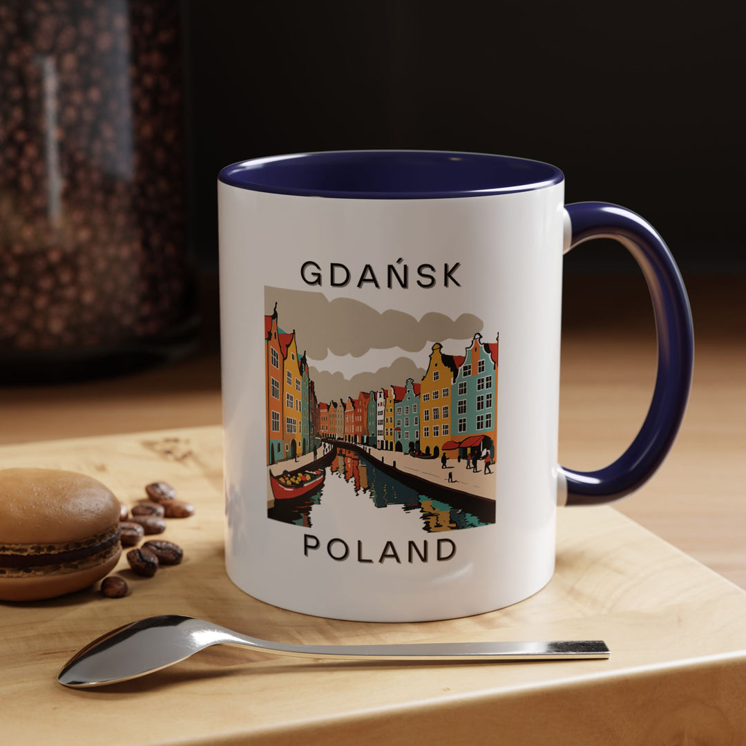 Enjoy your morning brew with this Gdańsk Poland mug, featuring intricate artwork of the city’s iconic landmarks. Dishwasher-safe and durable, it’s a perfect gift for travelers and those who appreciate Gdańsk’s history.