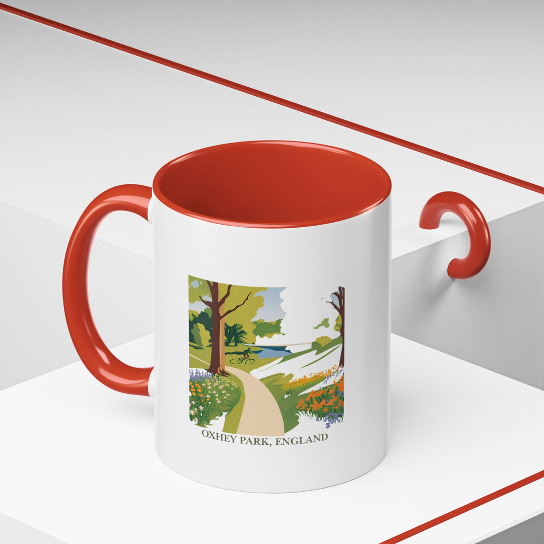 Capture the peaceful vibe of Oxhey Park with this elegant mug. Featuring detailed artwork, it’s perfect for those who love nature. The mug is dishwasher and microwave safe, making it ideal for daily use while appreciating the beauty of England’s landscapes.