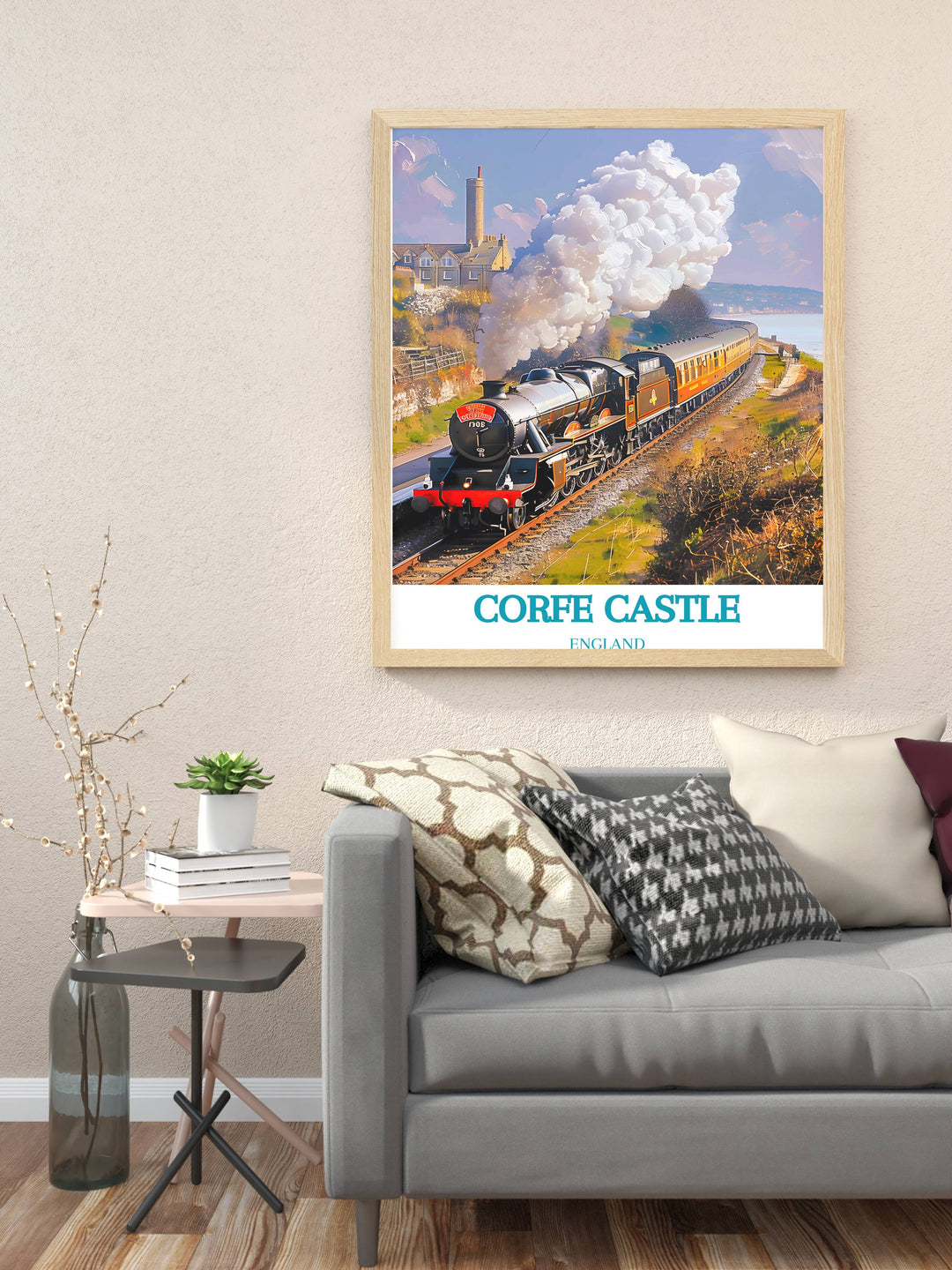 Swanage Railway stunning prints capturing the charm and beauty of vintage British railways a timeless piece for any art enthusiast