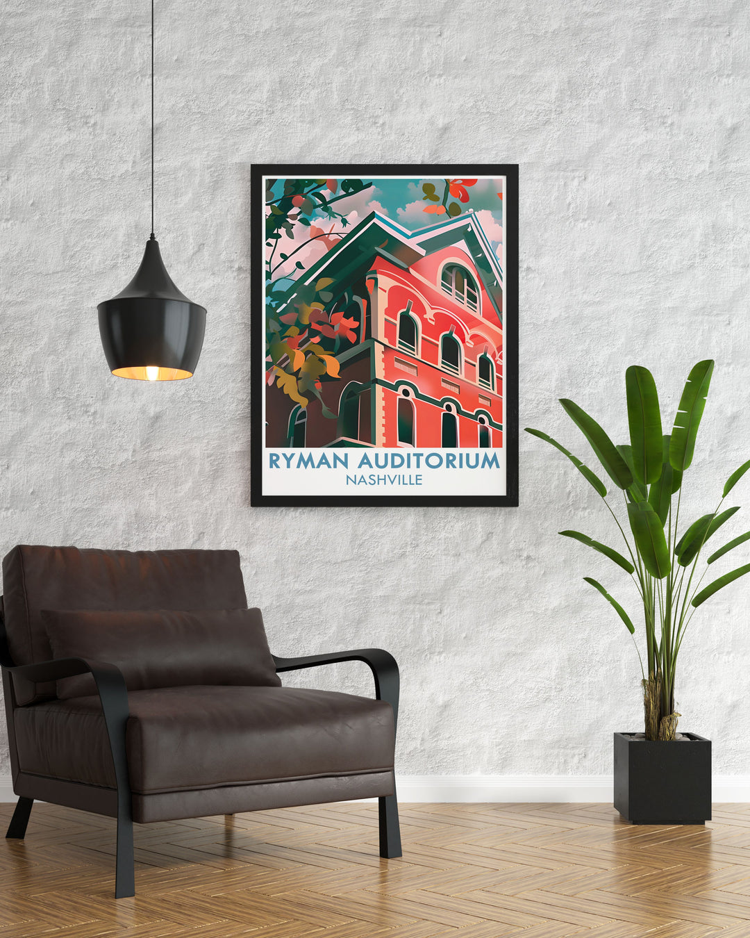 Ryman Auditorium artwork perfect wall decor for country music enthusiasts modern prints that celebrate Nashville Tennessee rich musical heritage