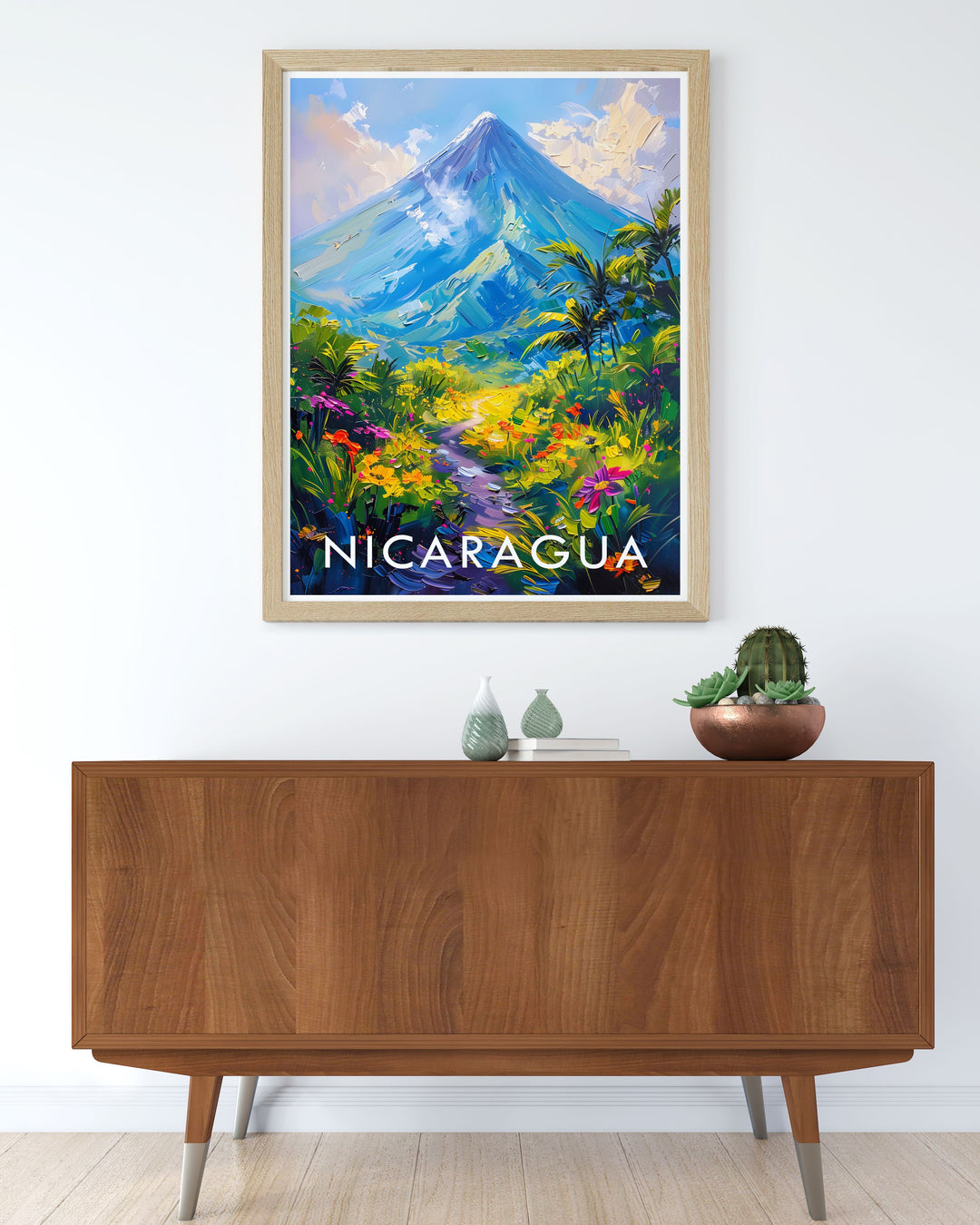 Volcanoes modern prints capturing the awe inspiring beauty of Nicaraguas volcanic landscapes perfect for enhancing your living space with sophisticated and elegant art