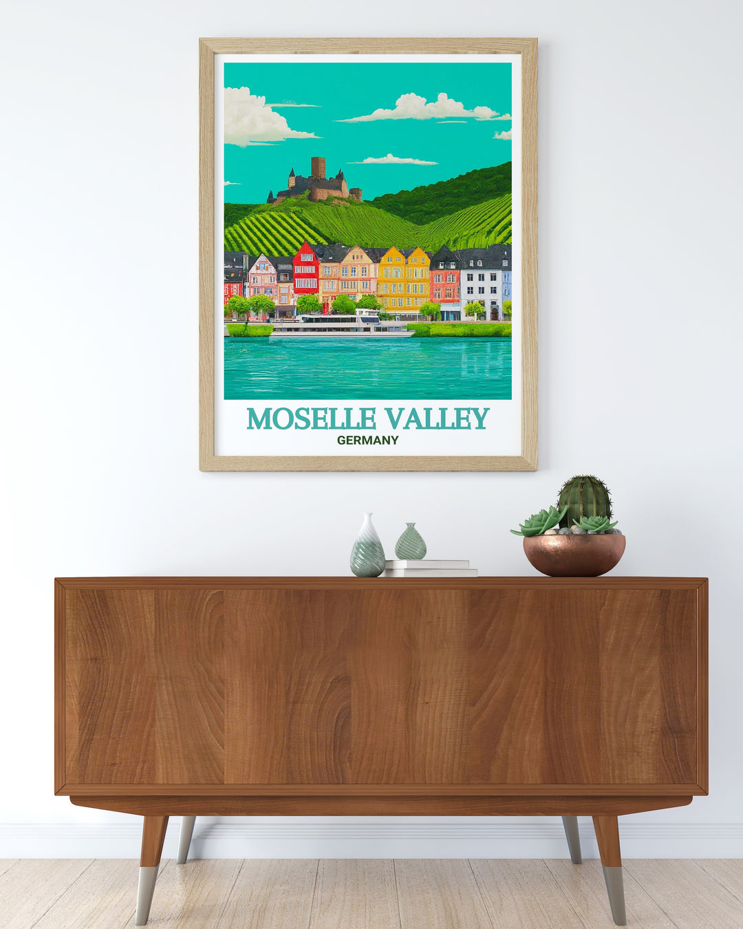 Germany wall art featuring Bernkastel Kues in Moselle Valley brings timeless charm and elegance to any room. Ideal for Germany gifts this print showcases the regions beauty and culture making it a must have for travelers and art lovers.