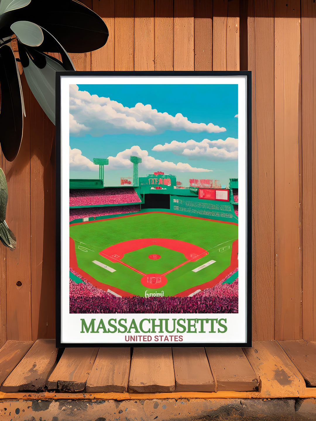 Massachusetts Print brings the charm of Fenway Park and Springfield to life with a blend of vintage and modern art styles. This wall art celebrates the states history and culture, making it a great gift for anyone who loves Massachusetts or wants to showcase their hometown pride.