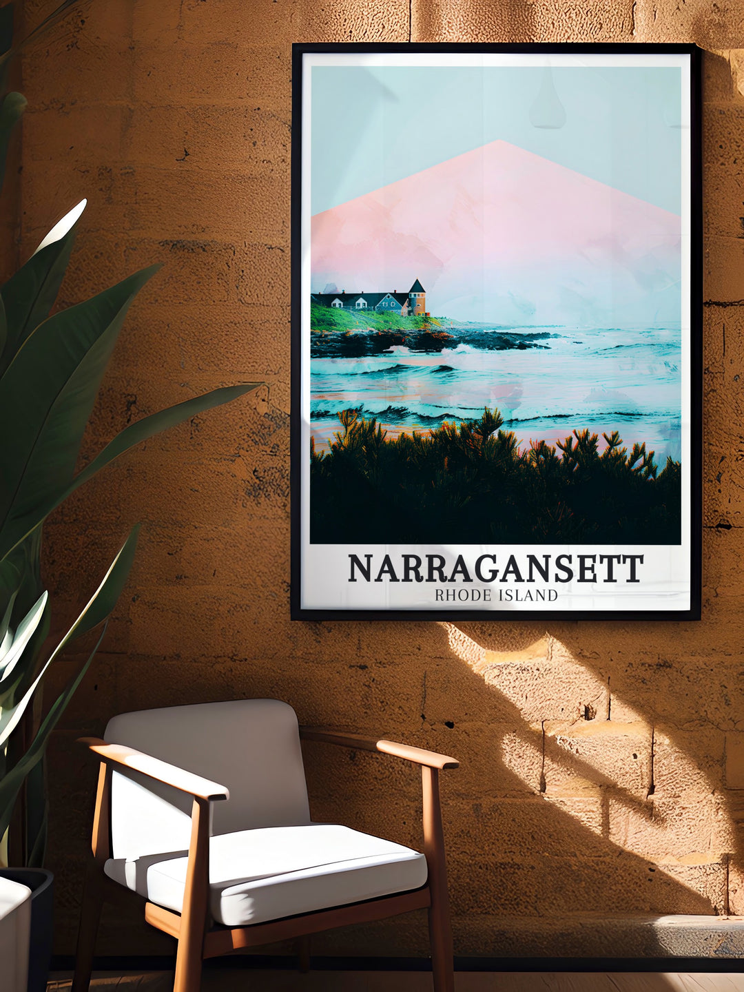 Perfect wall decor featuring Narragansett Beach and Narragansett Towers brings the charm and beauty of Rhode Island to your walls with a variety of prints maps and posters