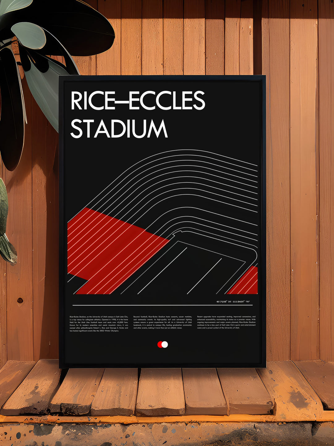 This Utah Utes wall art brings the intensity of Rice Eccles Stadium to life making it an ideal gift for any occasion especially for devoted college football fans