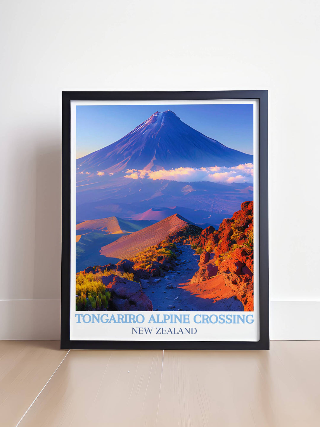 Mount Ngauruhoe wall art capturing the dramatic presence and symmetrical cone of New Zealands iconic volcano, with vivid colors and fine details bringing the natural grandeur into your living space.