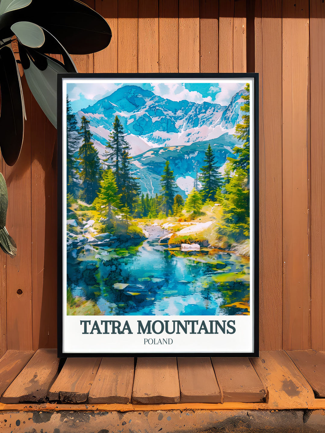 Morskie Oko and Rysy Peak Framed Prints illustrating the breathtaking Tatra Mountains with vivid details perfect for adding a sophisticated touch to your home or office decor