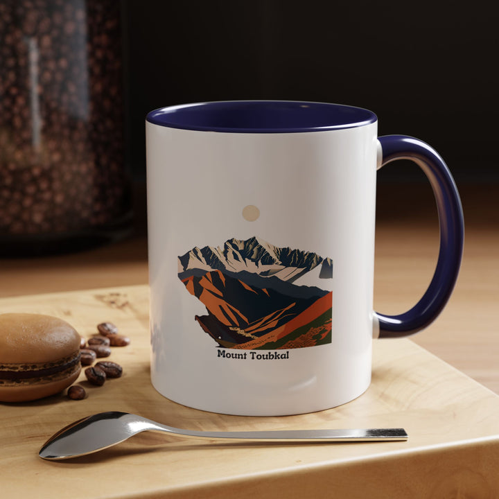 The Mount Toubkal mug brings the beauty of Morocco’s highest peak into your home. This ceramic mug features intricate artwork and is both microwave-safe and dishwasher-safe for ease of use.