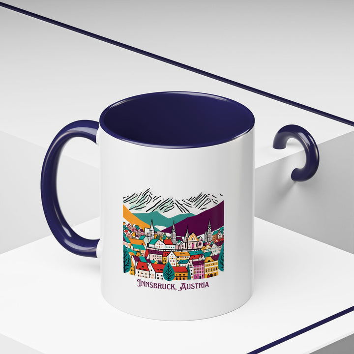 Bring the spirit of Innsbruck into your home with this stylish mug. Featuring artwork inspired by the city’s alpine beauty, it is dishwasher-safe and perfect for hot beverages, making it a great keepsake.