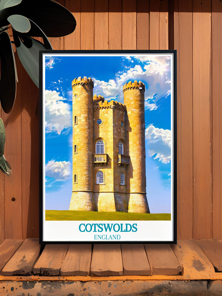 Celebrate the historical significance of Broadway Tower with a fine art print that reflects its unique architecture and commanding views, making it a captivating focal point for any decor.