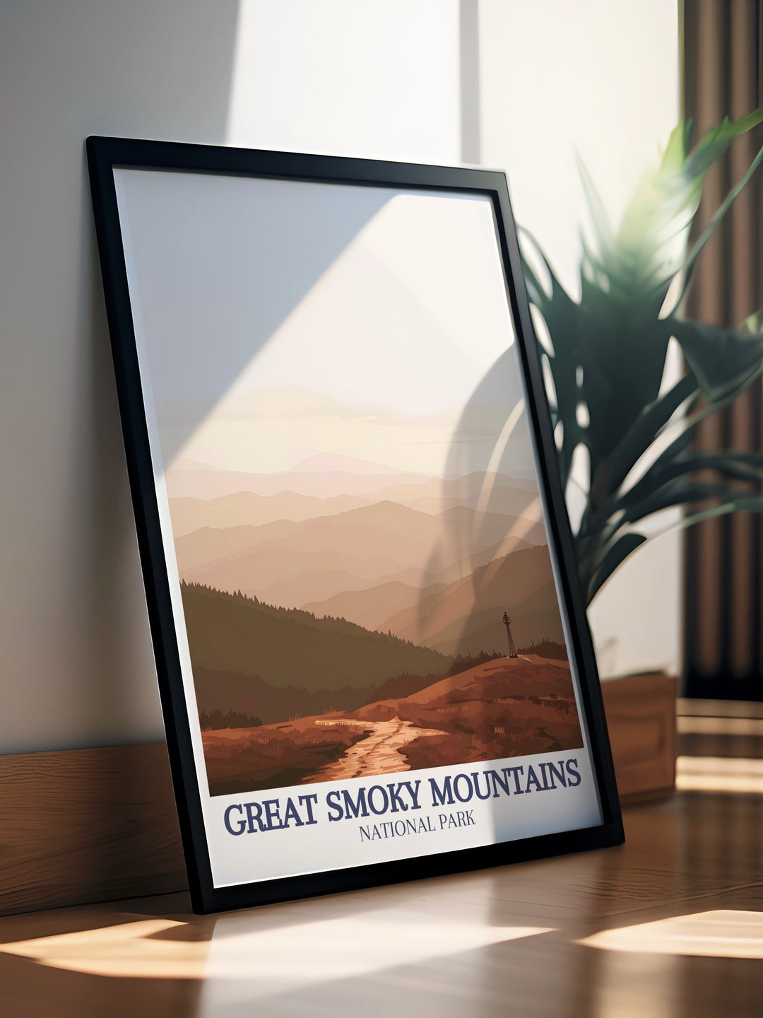 The Smokies come alive in this poster print, showcasing the mountains misty peaks and forested valleys. Its a wonderful gift for those who cherish the beauty of nature.