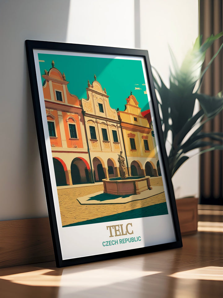 Explore the architectural heritage of Telč with this elegant wall decor featuring Zacharias of Hradec Square. The print beautifully captures the essence of this Czech Republic landmark, offering a stylish addition to any home. Perfect for gifting or personal enjoyment, this piece celebrates the beauty and tradition of Telč