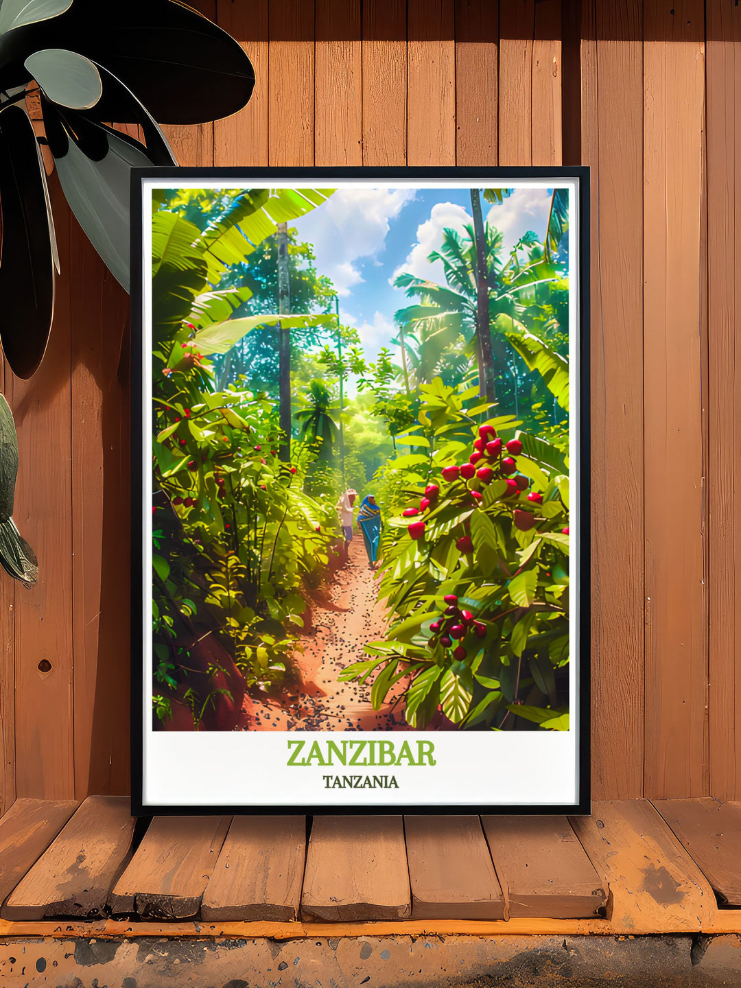 High quality Spice Farms modern art featuring contemporary designs of Zanzibars spice fields perfect for those who appreciate stylish and nature inspired decor with prints that stand out in any room.