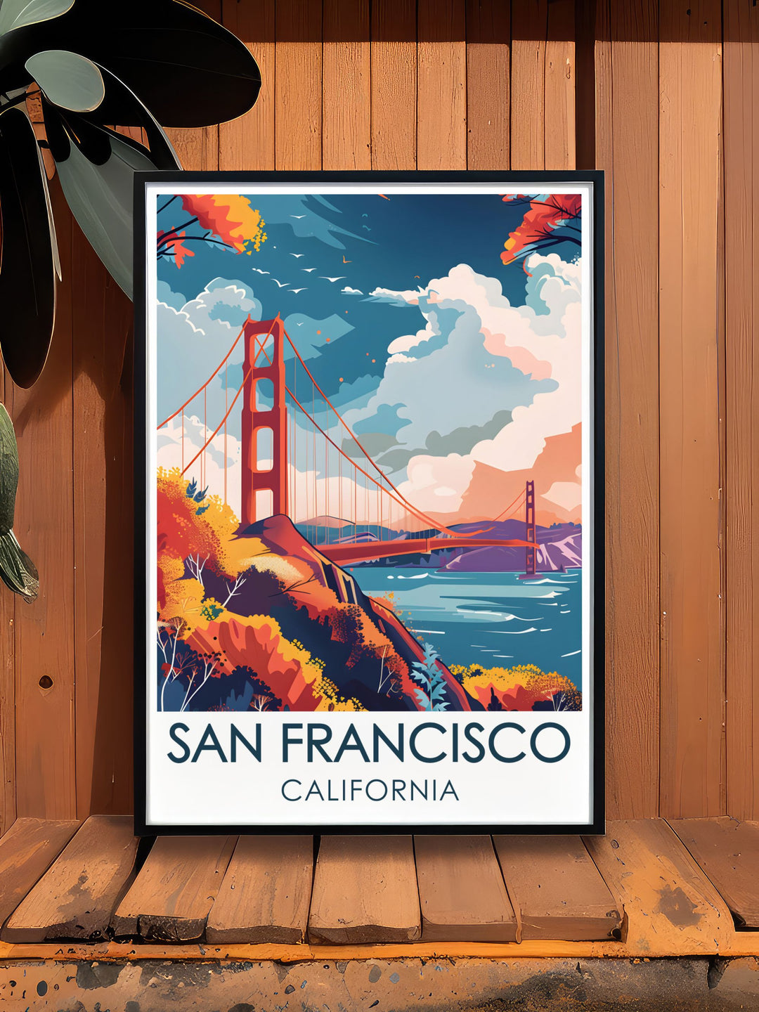 Our Golden Gate Bridge Canvas Print is the perfect addition to your home decor. This artwork captures the grandeur of the bridge, set against the stunning backdrop of the San Francisco Bay, making it a unique piece for coastal and travel themed rooms.