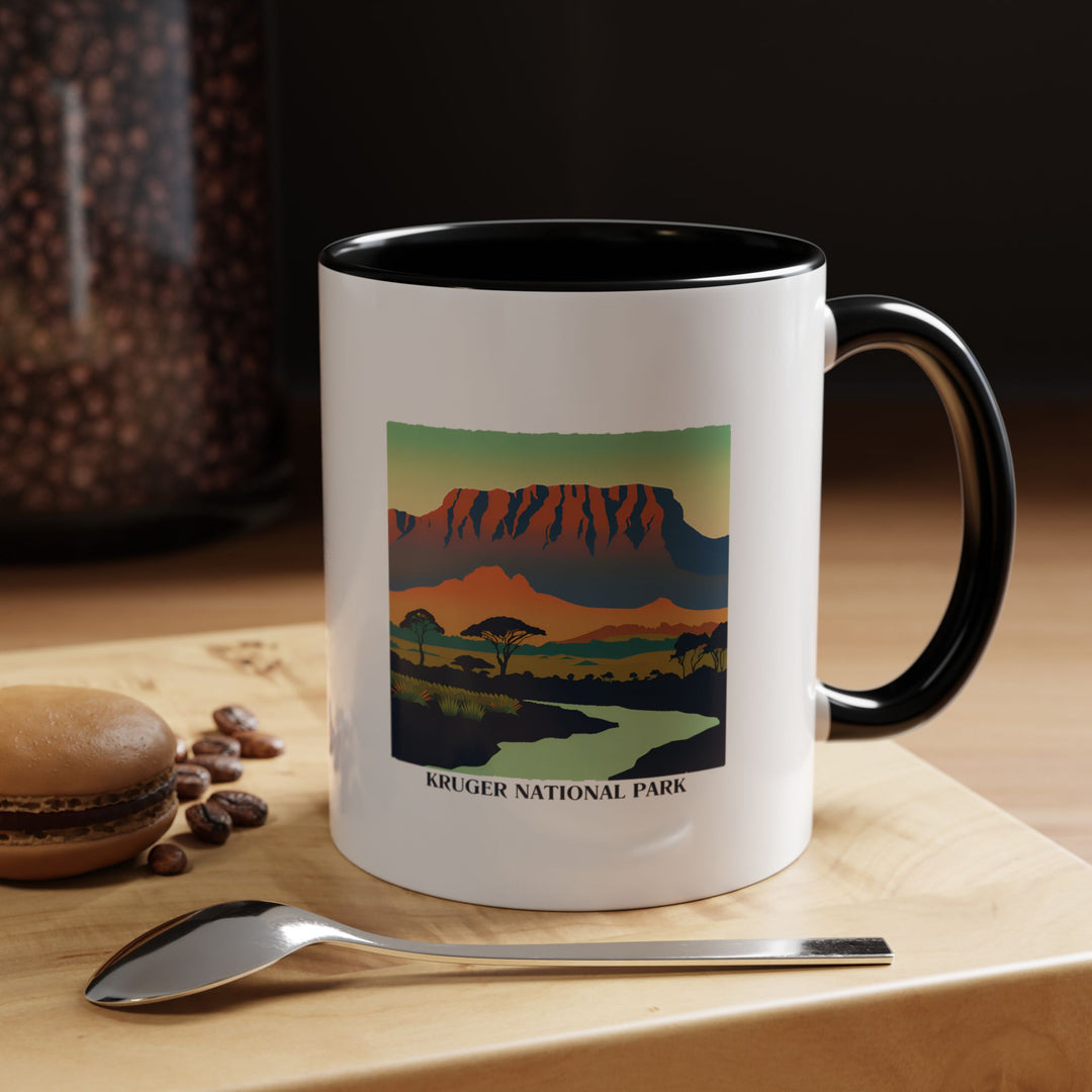 This Kruger National Park mug highlights South Africa’s stunning wildlife and landscapes. Perfect for coffee or tea lovers, it makes a thoughtful gift. The ceramic mug is dishwasher and microwave safe, combining practicality with artistic appeal.