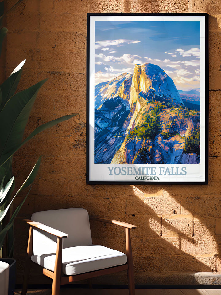 Sophisticated Half Dome modern decor highlighting the breathtaking rock formation and the natural beauty of Yosemite National Park