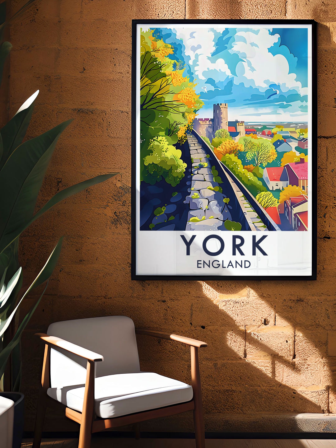 This canvas print showcases the striking views of The York Walls, inviting viewers to immerse themselves in its historical charm. Perfect for anyone who loves national park art, it adds elegance to any living space.