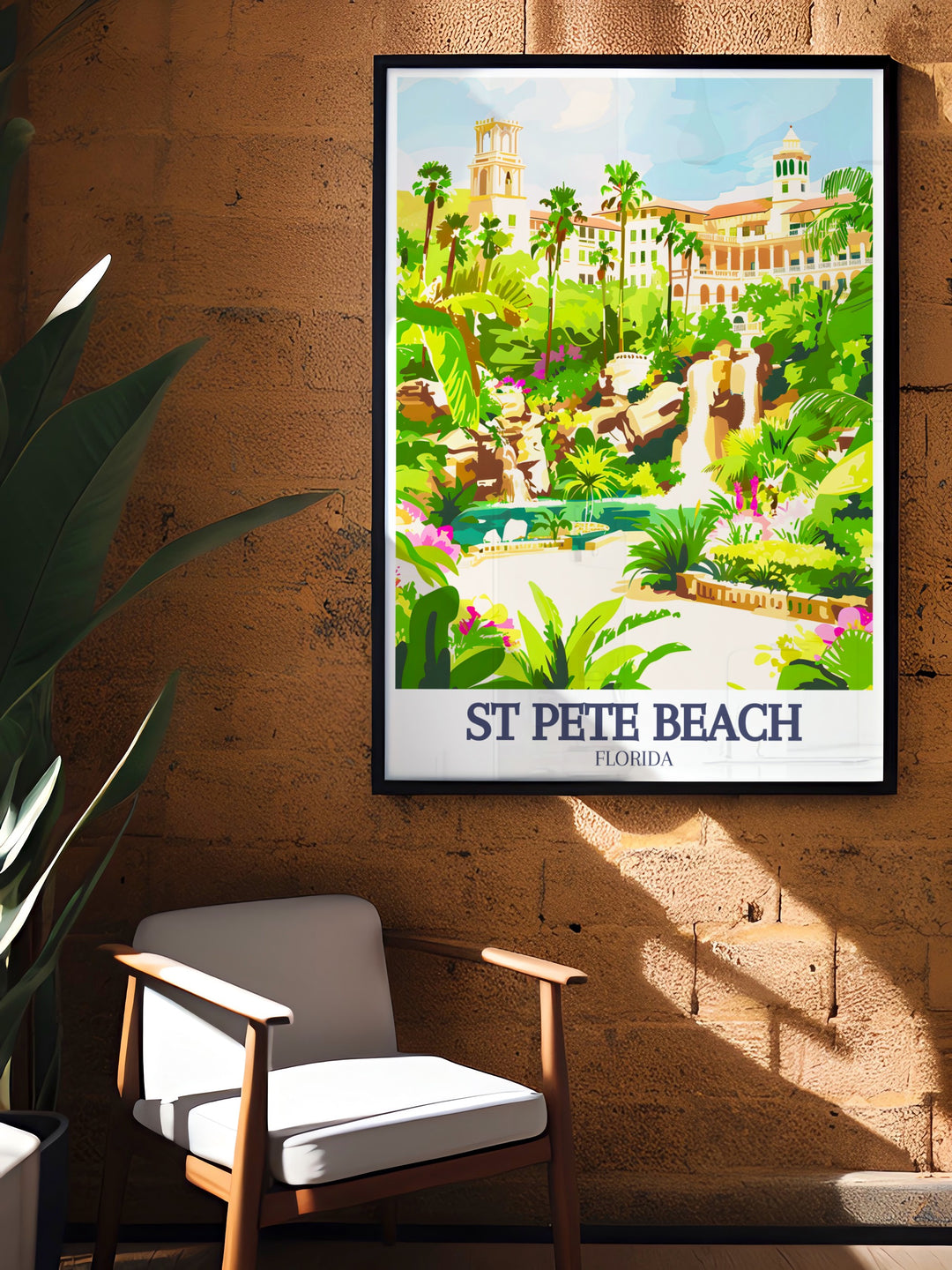 Saint Pete Beach Hotels modern prints capturing the beauty of the St Pete shoreline ideal for enhancing your home decor with elegant Florida travel prints that celebrate coastal living