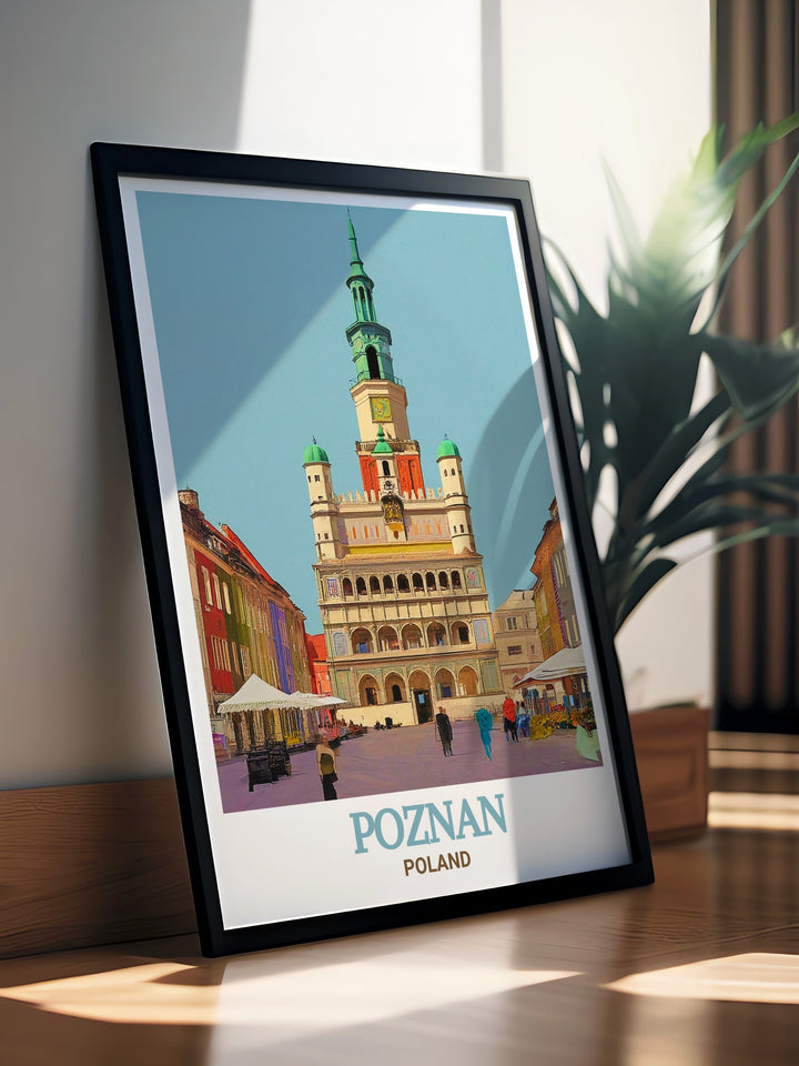 Poznan Town Hall framed prints provide an elegant addition to your home decor showcasing the detailed architecture of this historic Polish building a perfect choice for art lovers and travel enthusiasts looking to add a cultural touch to their space.