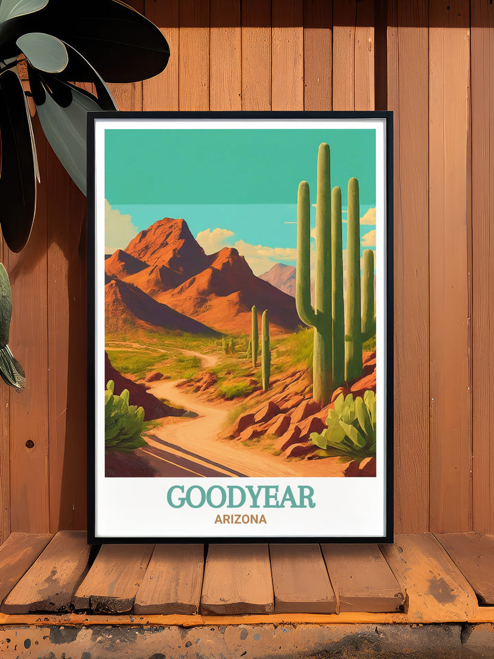 This Arizona canvas art highlights the stunning desert landscapes that define the American Southwest. From the towering cacti to the rolling mountains, this artwork captures the wild and untamed spirit of Arizona. Ideal for those who love the outdoors, this canvas adds warmth and character to any space.