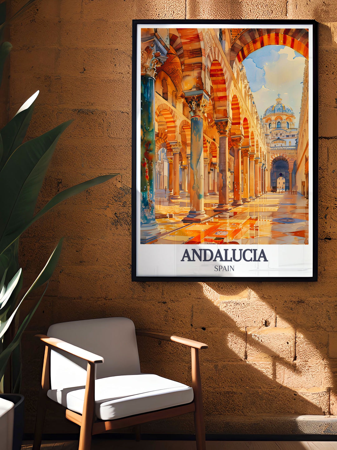 Highlighting the historical elegance of the Mezquita Catedral and Torre del Alminar, this poster showcases the rich architectural beauty of Cordoba, making it a perfect addition to any decor.