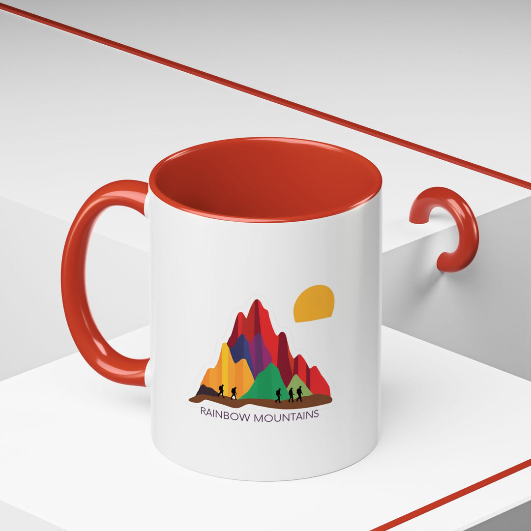 Bring the charm of the Rainbow Mountains to your daily routine with this stylish ceramic mug. Featuring detailed artwork of the mountains’ vibrant colors and serene beauty, it is durable, dishwasher safe, and microwave friendly, perfect for coffee and tea lovers alike.