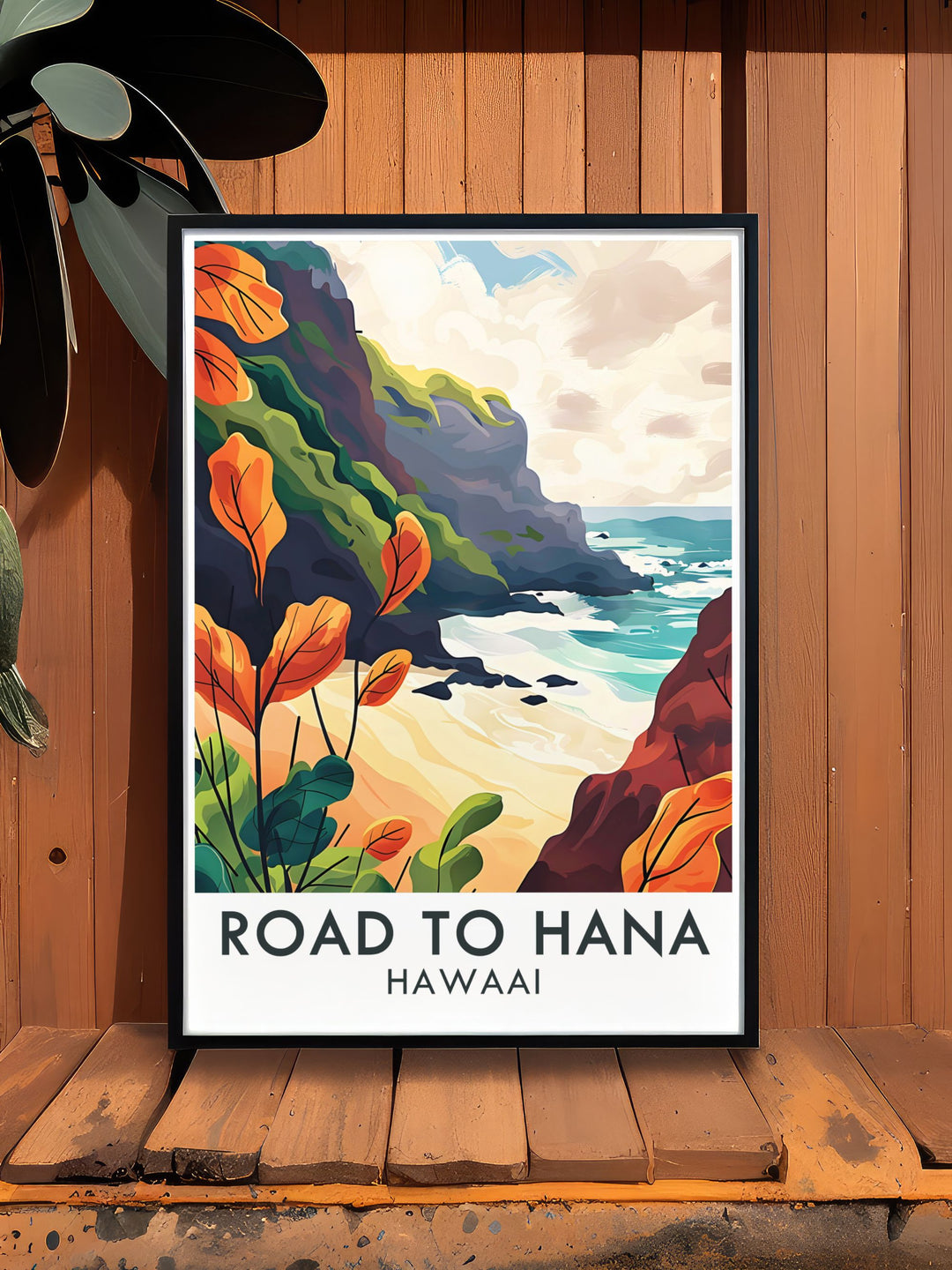 Hawaii art decor featuring breathtaking landscapes from Wainapanapa State Park and the scenic Road to Hana. Perfect for those who love the beauty of the islands, these pieces bring a vibrant and captivating addition to any home.