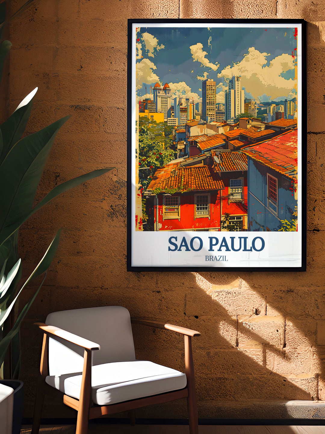 Elegant print of the Altino Arantes building in Sao Paulo, showcasing its impressive Art Deco design and historical importance, adding a touch of sophistication to any space.