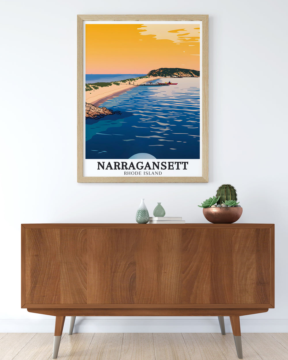 Modern prints of Breachway Inlet Narragansett Beach offer vibrant colors and detailed views making them ideal for collectors and enthusiasts looking to enhance their decor with Narragansett travel art and Rhode Island prints