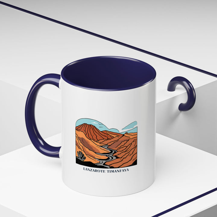 A beautifully designed Timanfaya National Park mug that showcases Lanzarote’s volcanic beauty. This mug is perfect for coffee or tea and makes a thoughtful gift or souvenir for anyone who loves travel and nature. Durable and practical for daily use.