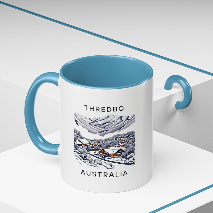 Experience Thredbo’s beauty with this stylish Australia mug. Featuring a vibrant print of the ski resort, it’s perfect for adding to your collection or as a gift. Made from durable ceramic and microwave and dishwasher-safe.