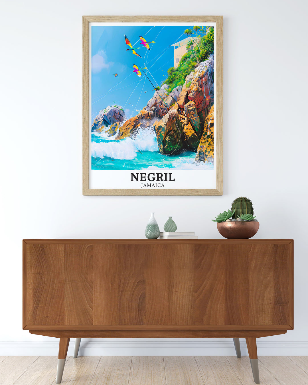 Caribbean Sea travel wall decor pieces capturing the enchanting scenery of the Negril Coast and West End Cliffs. Perfect for those who love Caribbean travel, these wall decorations add a touch of natures beauty to any room. Enjoy the vivid colors and delicate details of the Caribbean Sea through our high quality travel wall art.