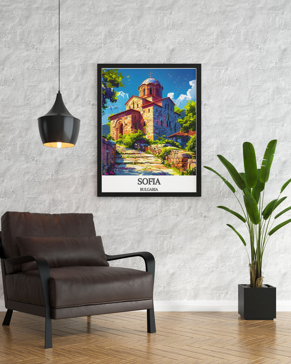 Beautiful Bulgaria Poster featuring the historic BULGARIA Rila Monastery a captivating piece of art print that adds charm to any room and makes an excellent gift.